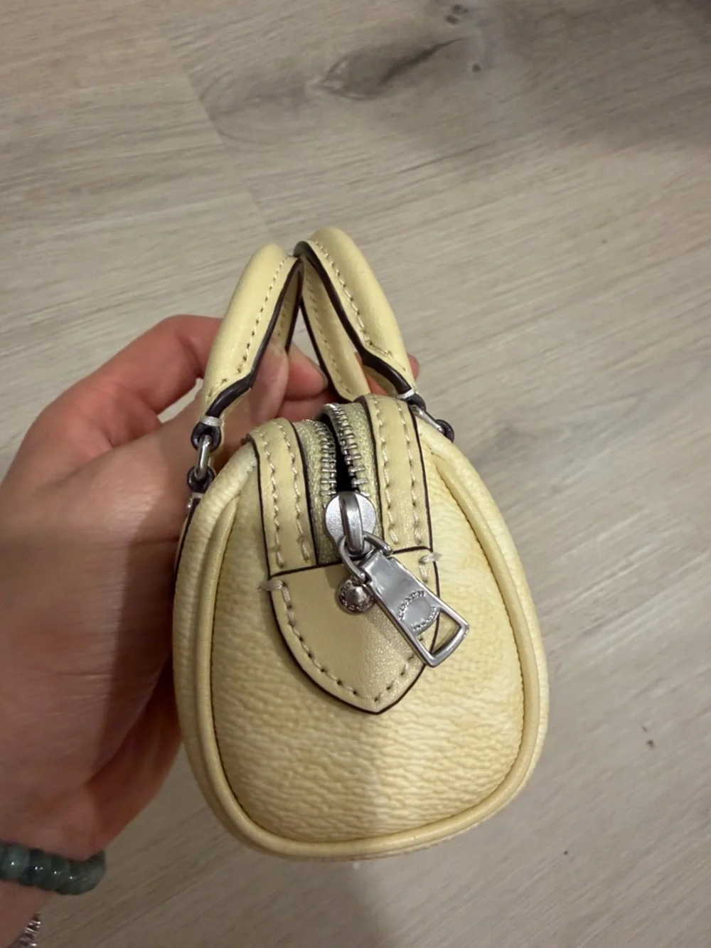 Coach Yellow Mini Rowan Keychain Charm - Picture 3 of 6